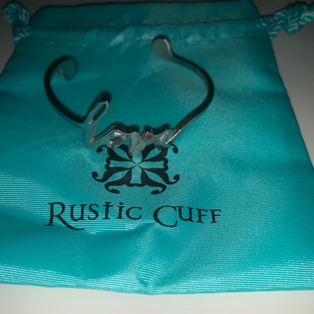 LOVE Rustic Cuff Bracelet